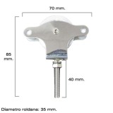 Polea Tendedero Wolfpack Inoxidable 40 mm, / Roldana Metálica Con Tornillo al por Mayor | Almacén de Ferretería