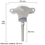 Polea Tendedero Wolfpack Inoxidable 60 mm, / Roldana Metálica Con Tornilo al por Mayor | Almacén de Ferretería