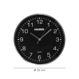 Reloj De Pared Ø 25 Cm Negro al por Mayor | Almacén de Ferretería