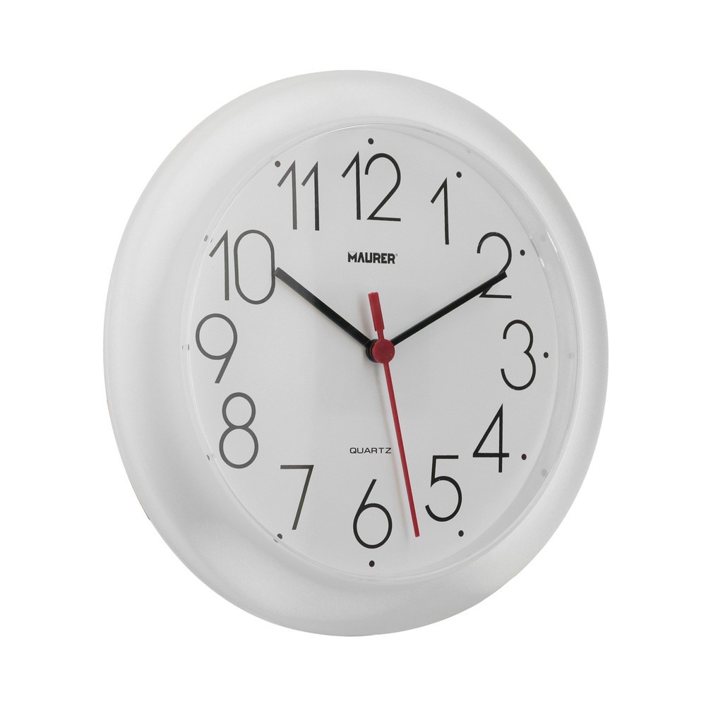 Reloj De Pared Ø 25 cm, Color Blanco al por Mayor | Almacén de Ferretería