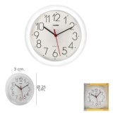 Reloj De Pared Ø 25 cm, Color Blanco al por Mayor | Almacén de Ferretería