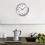 Reloj De Pared Ø 30 cm, Con Higrometro y Termometro, Frontal En Acero al por Mayor | Almacén de Ferretería