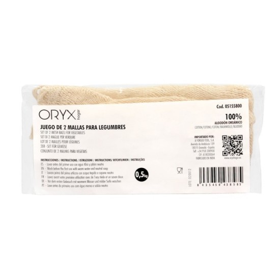 Malla / Bolsa Para Coccion Legumbres Algodon  0,5 Kg Pack De 2 Unidades, Algodon 100% Organico al por Mayor | Almacén de Ferrete