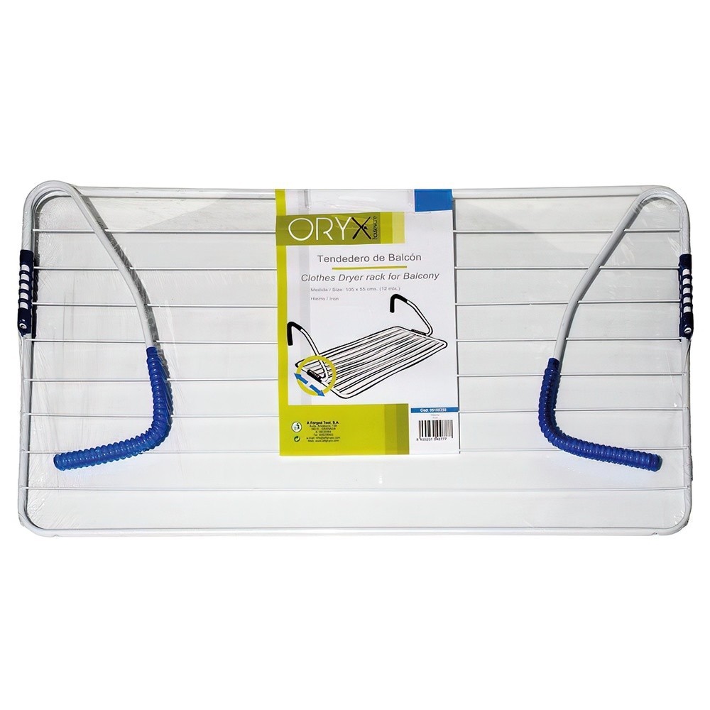 Tendedero Oryx Balcon Acero Blanco 105x55cm al por Mayor | Almacén de Ferretería