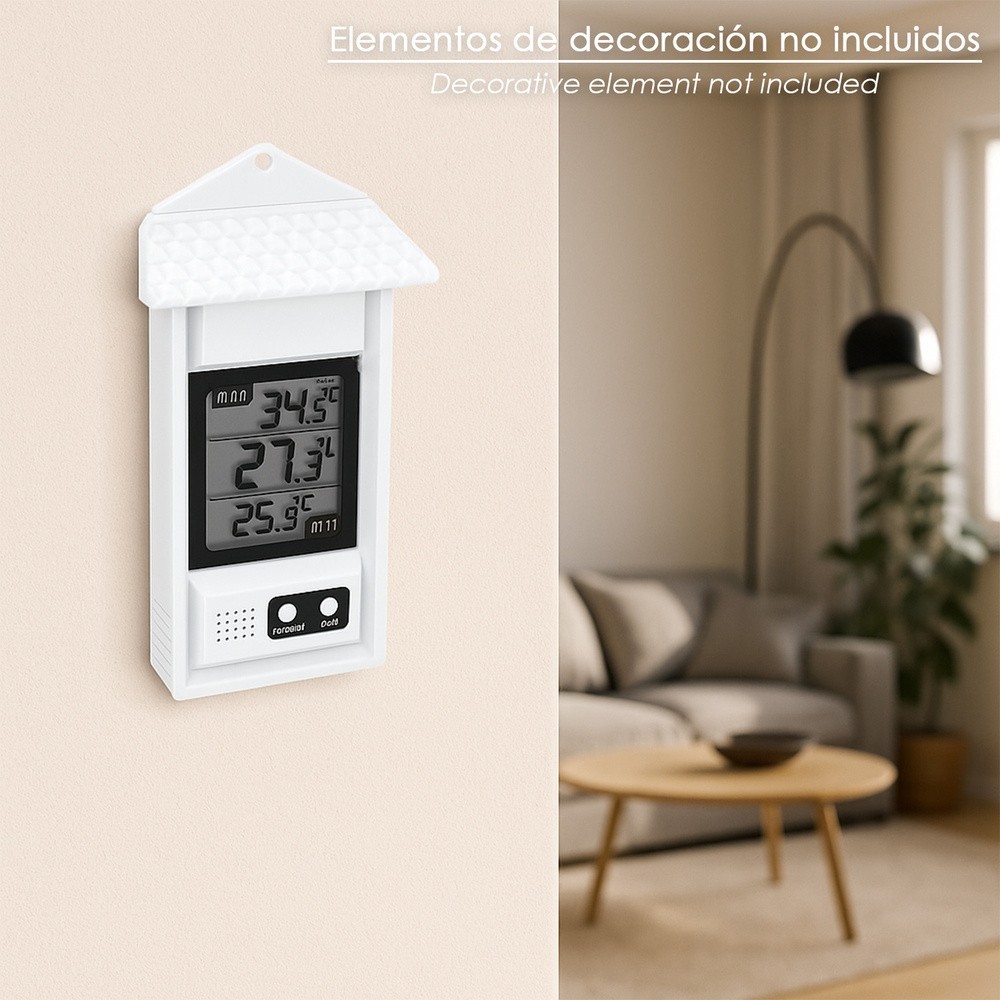 Termometro Digital Interiores / Exteriores Con Indicador De Temperatura Maxima y Minima al por Mayor | Almacén de Ferretería