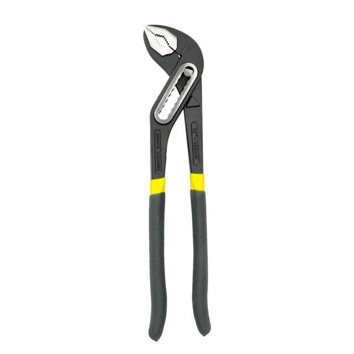 Tenazas Apertura Múltiple Negra 400 mm, Mangos Plastificados DIN 8976, Pico De Loro, Alicates Extensibles, Tenazas Fontanero al 