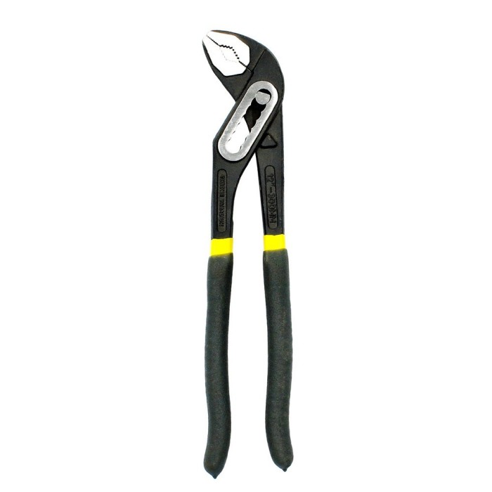 Tenazas Apertura Múltiple Negra 300 mm, Mangos Plastificados DIN 8976, Pico De Loro, Alicates Extensibles, Tenazas Fontanero al 