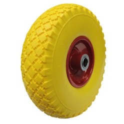 Rueda Carretilla Almacen / Sacos  Maciza Llanta metálica  20 mm,