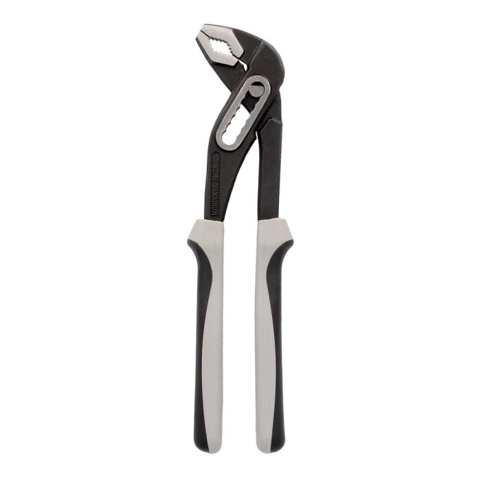 Tenazas Apertura Múltiple Negra Plus 250 mm, mangos Engomados DIN 8976, Pico De Loro, Alicates Extensibles, Tenazas Fontanero al