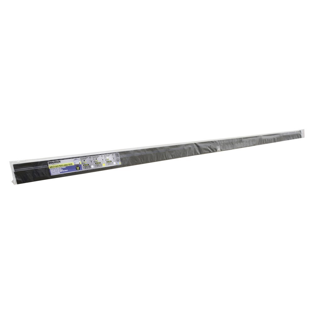 Burlete Para Puertas De Garaje Aluminio Negro Con Goma 2,5 m, Perfil Bajo Cochera Cepillo De Puerta, Burlete Garaje al por Mayor