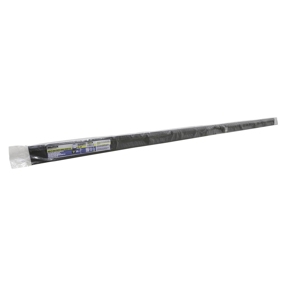 Burlete Reforzado Para Puertas De Garaje Aluminio Negro Con Goma 2,5 m, Perfil Bajo Cochera Cepillo De Puerta, Burlete Garaje al
