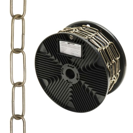 Cadena Decorativa Lisa Cuero 3,4x43 mm, Rollo 20 metros