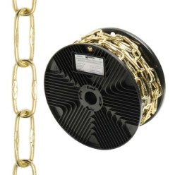 Cadena Decorativa Grabada Latonada 4,0x46 mm, Rollo 20 metros