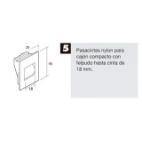 Pasacintas Persiana Compacto Rodillos Nylon Cinta hasta 18 mm, al por Mayor | Almacén de Ferretería