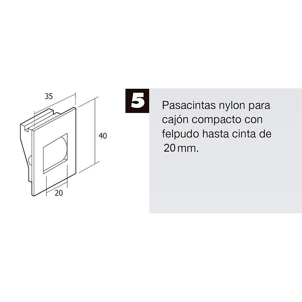 Pasacintas Persiana Compacto Rodillo Metal Cinta Hasta 20 mm, al por Mayor | Almacén de Ferretería