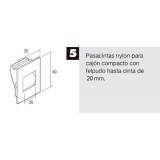 Pasacintas Persiana Compacto Rodillo Metal Cinta Hasta 20 mm, al por Mayor | Almacén de Ferretería