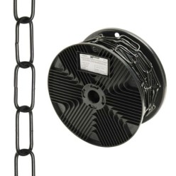 Cadena Decorativa Lisa Negra 3,4x43 mm, Rollo 20 metros