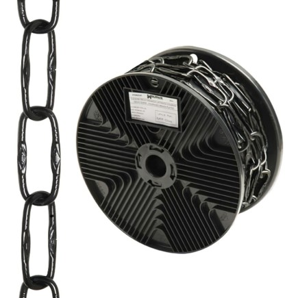 Cadena Decorativa Grabada Negra 4,0x46 mm, Rollo 20 metros