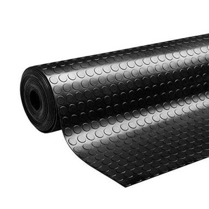 Suelo Goma Circulos 1,20x10 Metros 3 mm, de Grosor Color Negro, Uso Domestico al por Mayor | Almacén de Ferretería