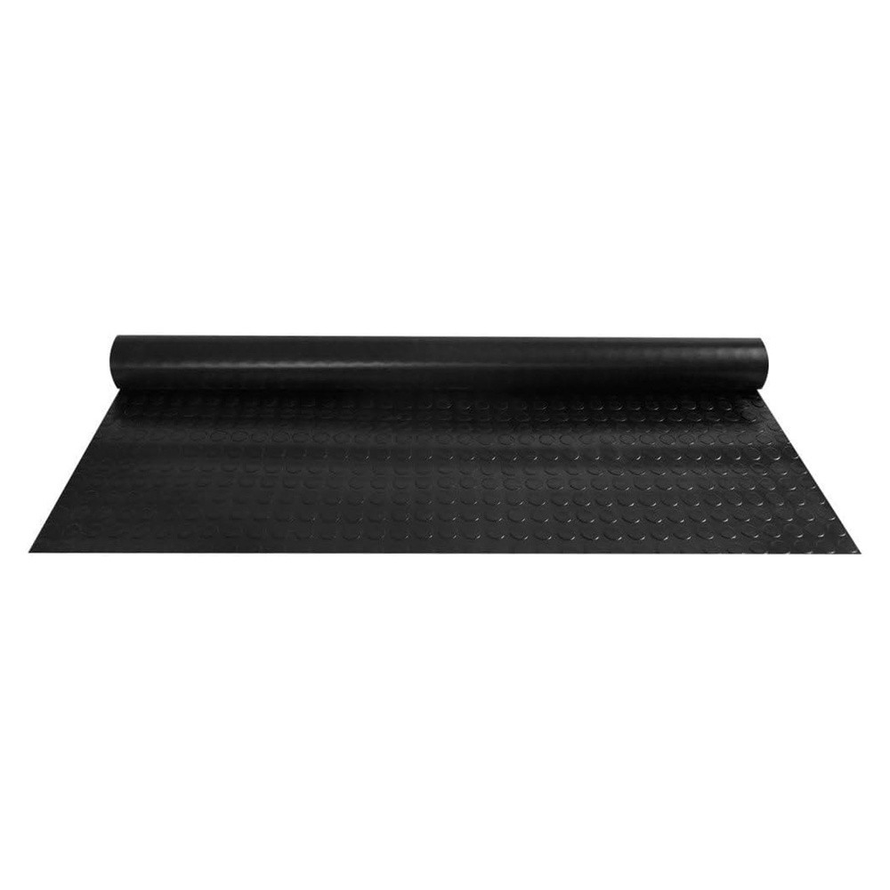 Suelo Goma Circulos 1,20x10 Metros 3 mm, de Grosor Color Negro, Uso Domestico al por Mayor | Almacén de Ferretería