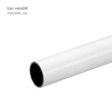 Barra Armario Latonado Blanco Redondo Ø 12mm, (Barra 3,0mt,) al por Mayor | Almacén de Ferretería