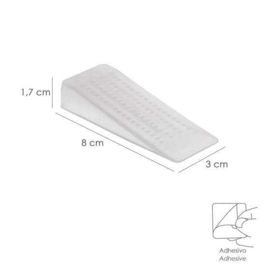 Cuñas para Puerta Transparentes (Blister 2 unidades) al por Mayor | Almacén de Ferretería