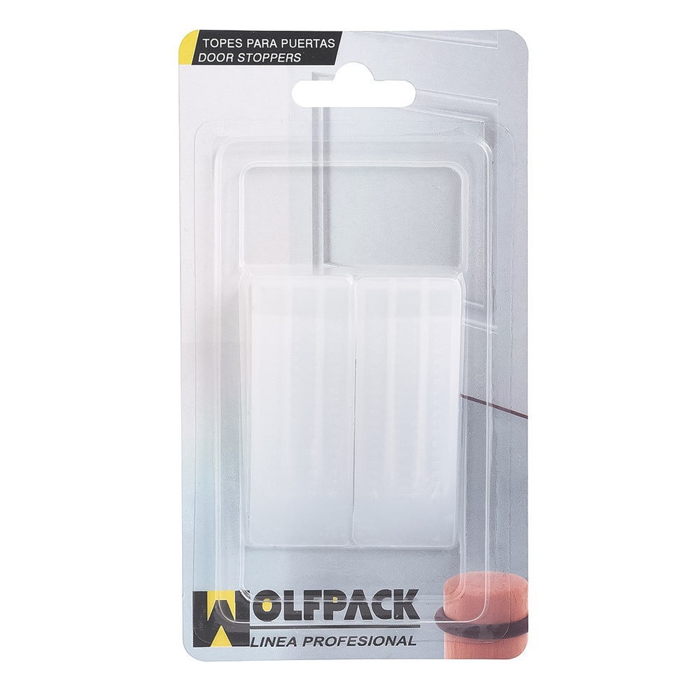 Cuñas para Puerta Transparentes (Blister 2 unidades) al por Mayor | Almacén de Ferretería