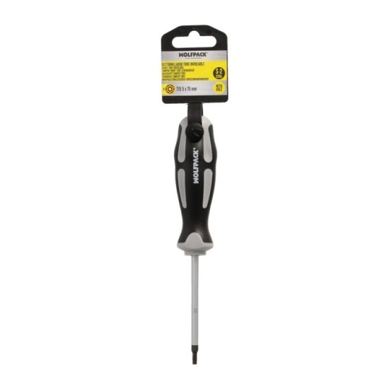 Destornillador Torx Inviolable Acero S2 Mango TPR Bimaterial, Medida T15 x Ø 5,0 x 75 mm, al por Mayor | Almacén de Ferretería