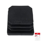 Contera Cuadrada Interior Negra 35x35 mm, Blister 4 piezas, al por Mayor | Almacén de Ferretería