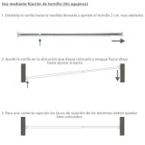 Barra Visillo Extensible 85,5/150 cm, Con Muelle Presion Ajustable  (1 Pieza) al por Mayor | Almacén de Ferretería