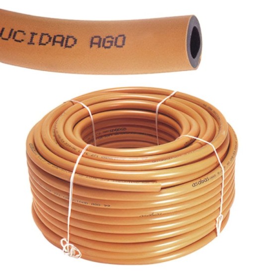 Tubo butano color naranja  9x15  Rollo 60 Metros al por Mayor | Almacén de Ferretería