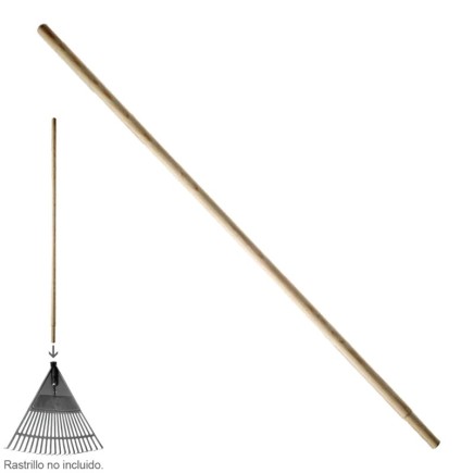 Mango Madera Conico 1200x28 mm, Rastrillo Plástico