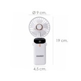 Mini Ventilador Plegable Recargable A Bateria, 5 Velocidades al por Mayor | Almacén de Ferretería