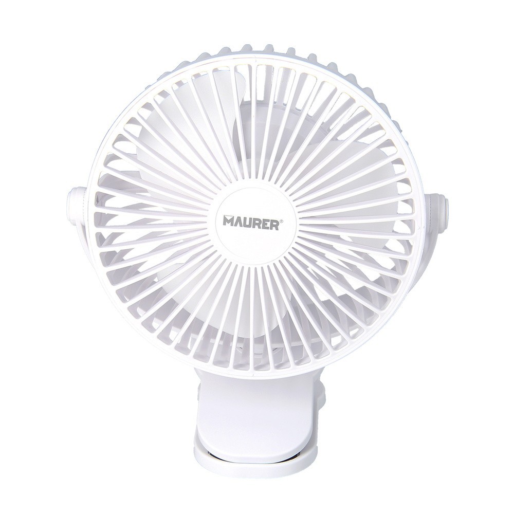 Ventilador Con Clip Sobremesa Ø 15 cm, Recargable al por Mayor | Almacén de Ferretería