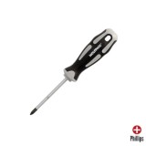 Destornillador Phillips Acero S2 Mango TPR Bimaterial, Medida PH 1 x Ø 5,0 x 75 mm,  DIN5262, al por Mayor | Almacén de Ferreter