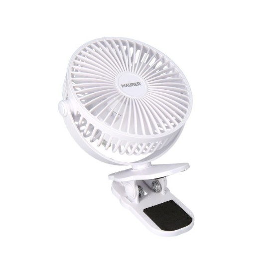 Ventilador Con Clip Sobremesa Ø 15 cm, Recargable al por Mayor | Almacén de Ferretería