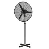 Ventilador Pie Ø 70 x195 cm, Negro 190 W, Oscilación Automatica, Altura Regulable, Cabezal Inclinable, Base Estable 60x60 cm, al