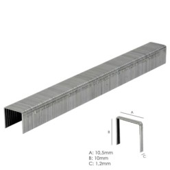 Grapa Maurer Numero 4 / 10 mm, 1,250 piezas