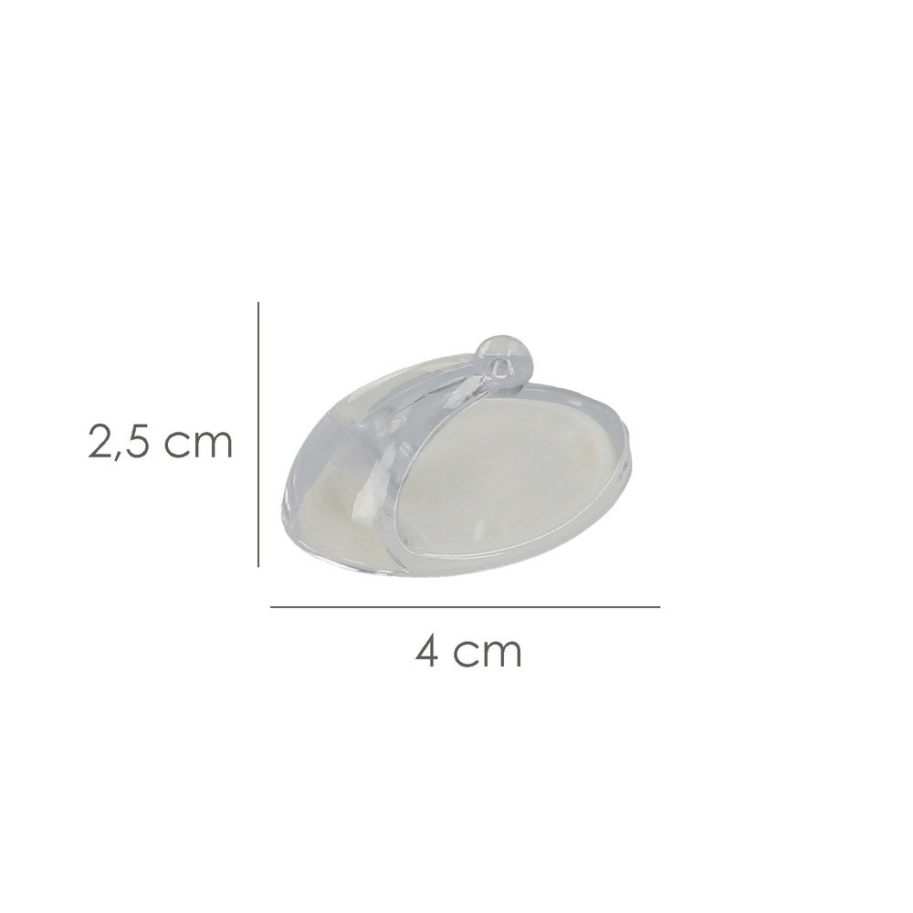 Colgador Oryx  Transparente Pequeño (Blister 4 Unidades) Adhesivo al por Mayor | Almacén de Ferretería