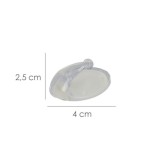 Colgador Oryx  Transparente Pequeño (Blister 4 Unidades) Adhesivo al por Mayor | Almacén de Ferretería