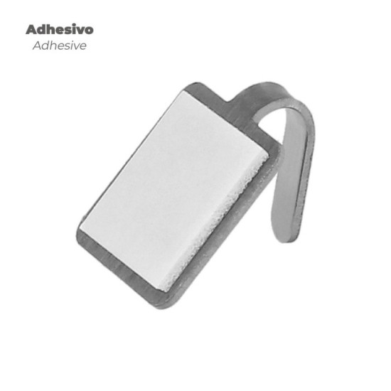 Colgador Oryx Inoxidable Pequeño (Blister 4 Unidades) Adhesivo al por Mayor | Almacén de Ferretería