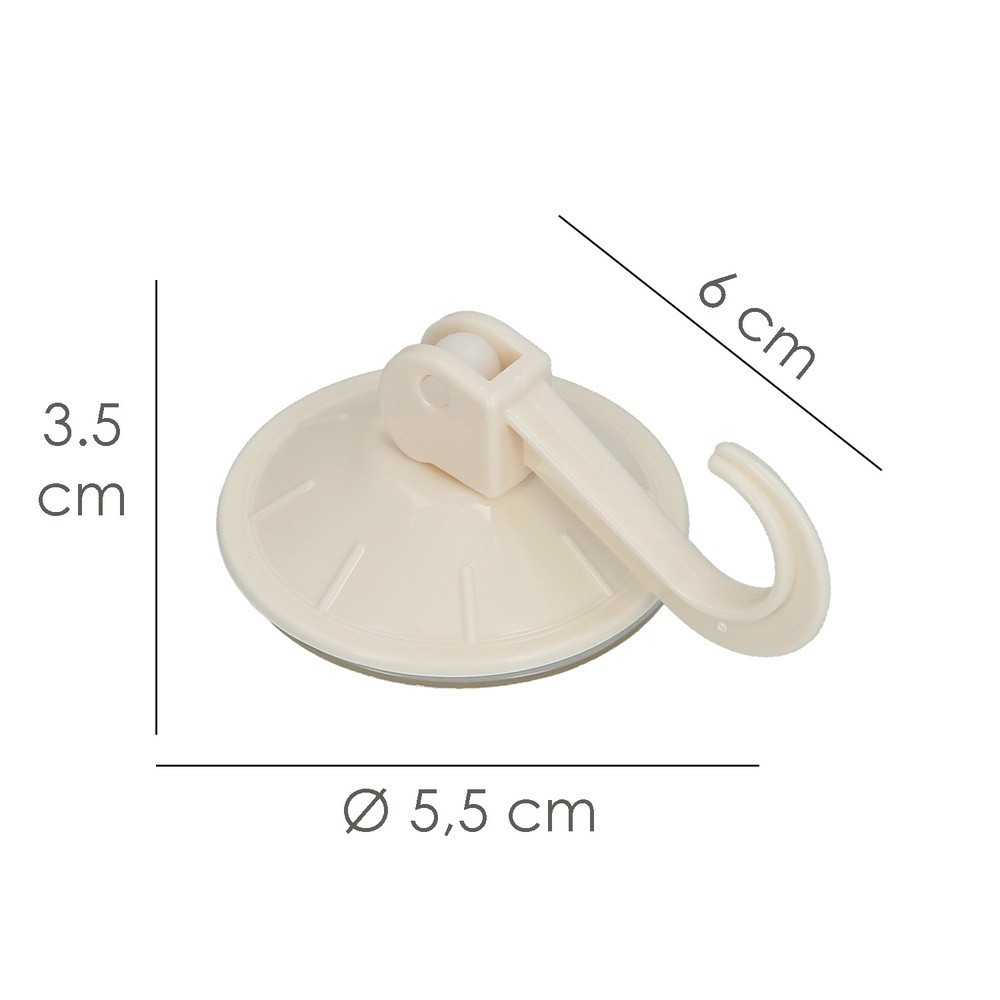 Colgador Oryx Ventosa Accionable 54 mm, (Blister 2 Unidades) Adhesivo al por Mayor | Almacén de Ferretería