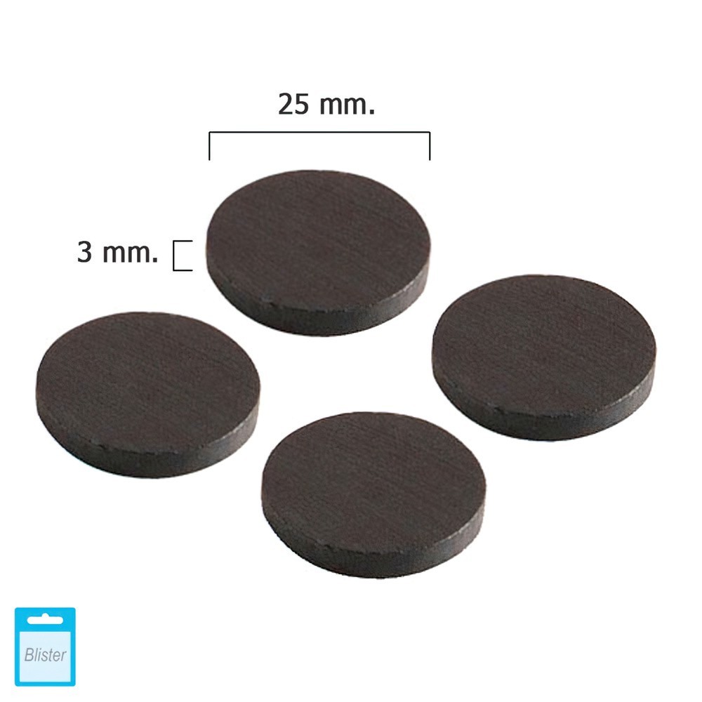 Iman Wolfpack Ferrita Disco Ø 25x3 mm, (Blister 4 Piezas) al por Mayor | Almacén de Ferretería