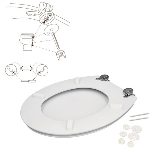 Tapa Wc  Blanco Deluxe al por Mayor | Almacén de Ferretería