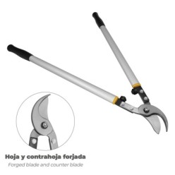 Tijeras Podar 2 Manos Profesional Forja y Alumnio 75 cm,
