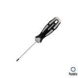 Destornillador Pozidriv Acero S2 Mango TPR Bimaterial, Medida PZ 0 x Ø 3,0 x 75 mm,  DIN5262, al por Mayor | Almacén de Ferreter