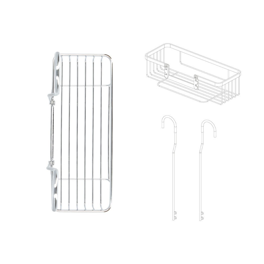 Cestillo Inox Para Colgar 1 Altura, 280 x 105 x 335 mm, al por Mayor | Almacén de Ferretería