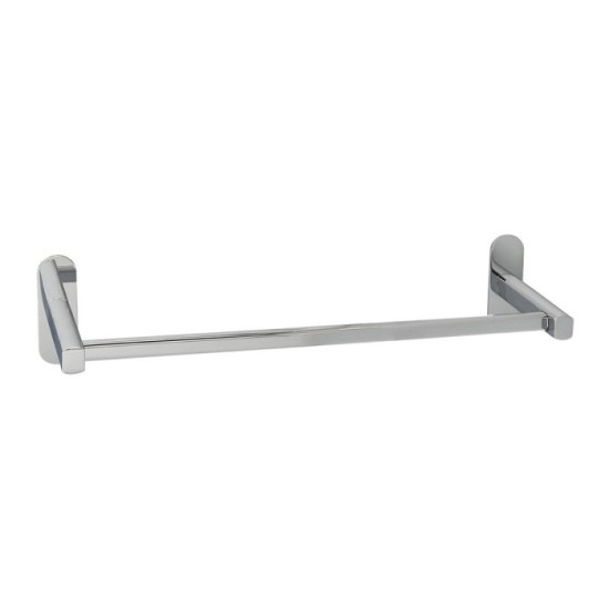 Toallero Barra 60 cm, Color Inox Con Efecto Espejo, Autoadhesivo Resistente, Porta Toallas, Toallero Adhesivo Pared/Mueble al po
