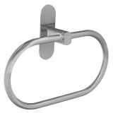 Toallero Forma Anilla Color Inox Con Efecto Espejo, Autoadhesivo Resistente, Porta Toallas, Toallero Adhesivo Pared / Mueble al 