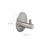 Gancho Colgador Baño Individual Toallas / Albornoz Color Inox Autoadhesivo Resistente, Sin Tornillos al por Mayor | Almacén de F